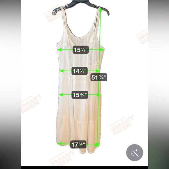 T&T Sz XL Flowy Cotton Bright White Boho Beach Skinny Tie Cotton Layered Dress - Picture 3 of 9
